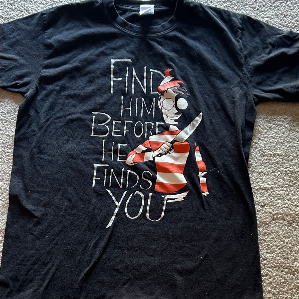 Black Graphic Short Sleeve Tee